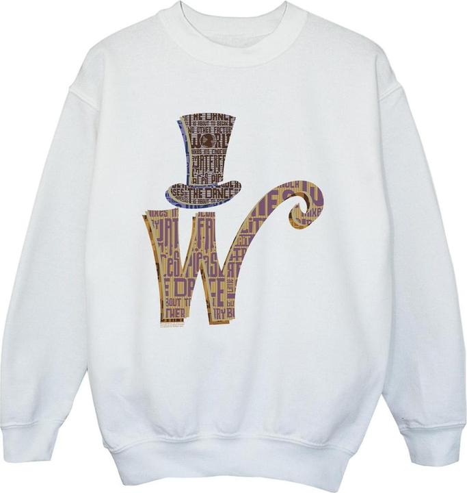 Willy Wonka & the Chocolate Factory W Logo Hat Sweatshirt Jungen