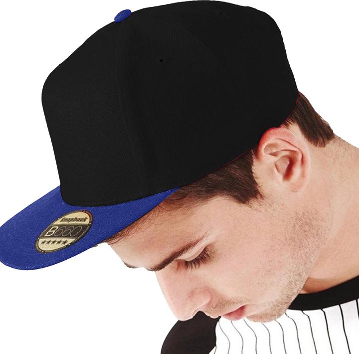 Actual product image Beechfield Baseball Cap With Flat Visor (2 Piece Pack) (One size)
