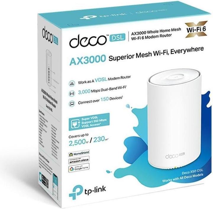 Produktbild TP-Link DECO X50-DSL(1-PACK) - Mesh Wi-Fi 6 System