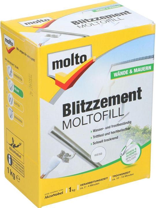 Produktbild Molto Blitzzement Moltofill weiss (1000 g)