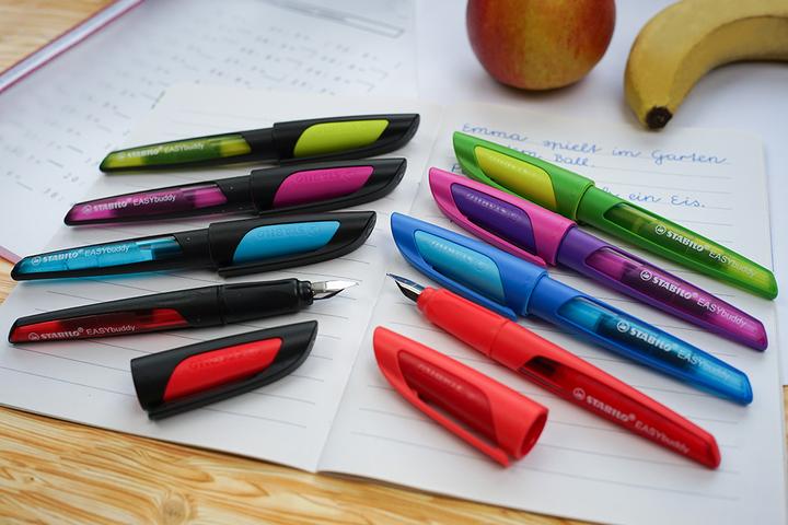 Actual product image STABILO EASYbuddy school fountain pen with standard nib (Red, Coral, 1 x)