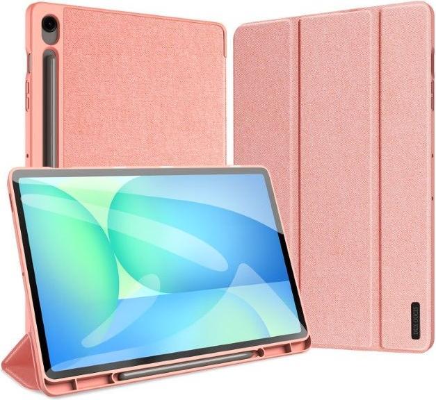 Samsung Galaxy Tab S10 FE Plus - Ducis Domo Series, aufstellbares Flip-Etui, Pink (Samsung Galaxy Tab S10 FE+)