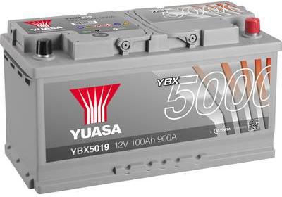 Yuasa Car battery YBX5019 12 V 100 Ah T1 Cell layout 0 (12 V, 100 Ah, 900 A)