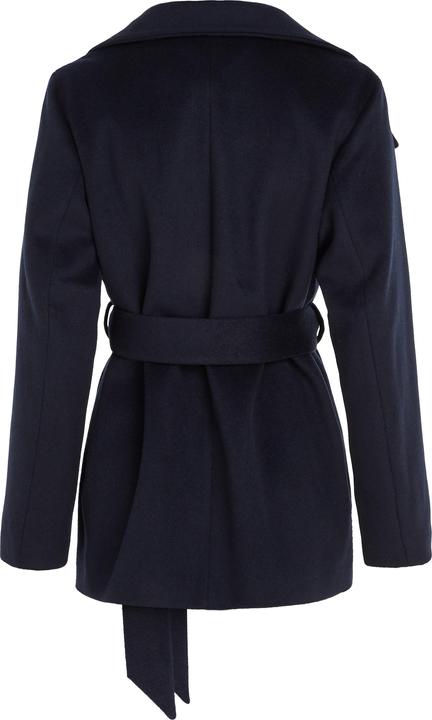 Actual product image Tommy Hilfiger Db funnel coat in wool blend with belt for women (38)