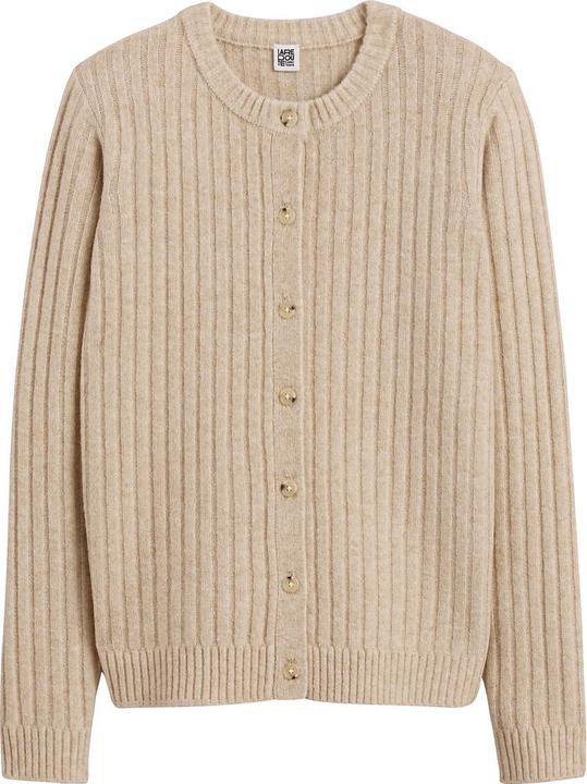 Image du produit La Redoute Collections Cardigan en maille côtelée (XS)