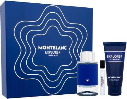 Actual product image Montblanc Explorer Ultra Blue Eau de Parfum Spray 100ml Set of 3 items (Eau de parfum, 100 ml)