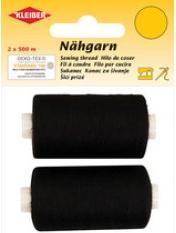 Produktbild Kleiber Nähgarn schwarz/weiss 500 m 2x500 m