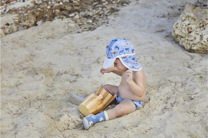 Actual product image Playshoes Summer hat Dino blue size 53 cm (53)