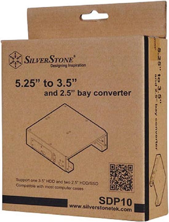 Actual product image Silverstone Mounting frame for 2.5" and a 3.5" drive in a 5.25" bay