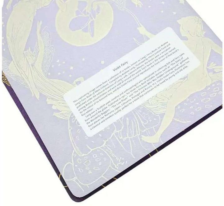 Image du produit Paperblanks Cahier de notes Lang's Fairy Books A4, ligné, or / violet (A4, À rayures, Couverture souple)