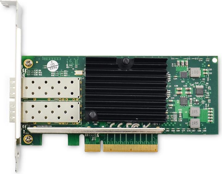 Actual product image Digitus SFP 2 Port 10G PC/Express Card Intel JL82599ES Chipset Optical and Copper Module (Mini PCI Express)