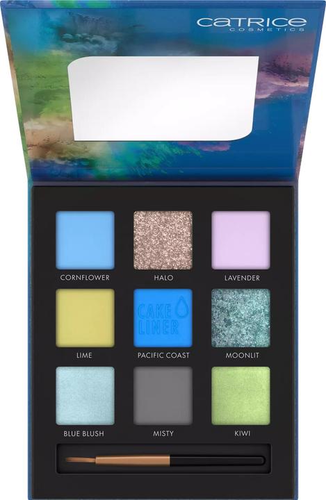 Actual product image Catrice Colour Blast Eyeshadow Palette 020 Blue meets Lime (020 Blue meets Lime)