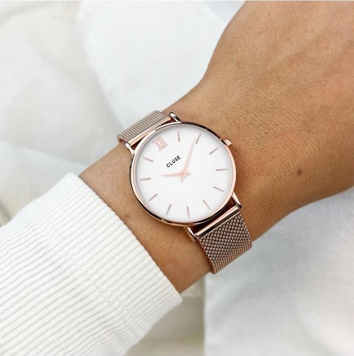 Immagine prodotto Cluse Minuit Mesh Rosé (Orologio da polso analogico, 33 mm)