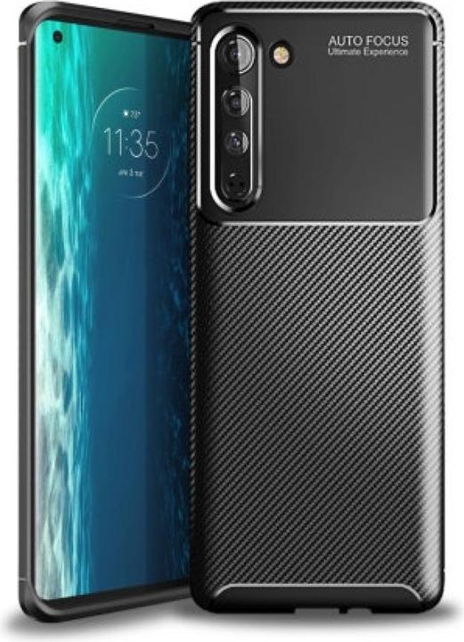 Produktbild Screenguard Motorola Edge Hülle Carbon Design TPU Case (Motorola Edge)