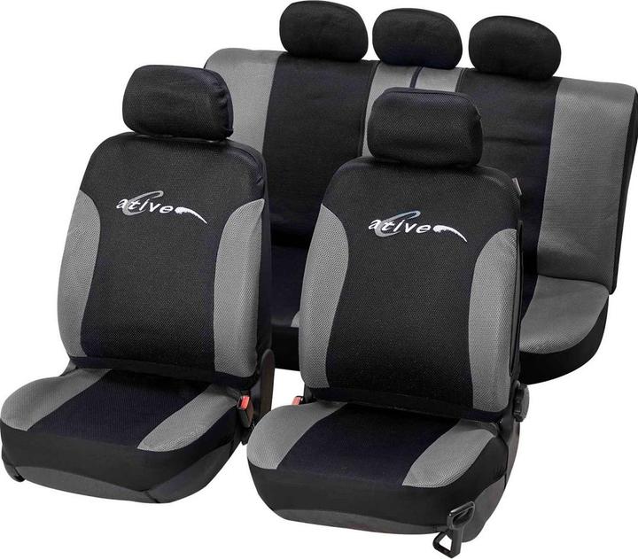 Produktbild Cartrend Sitzbezug-Set Active sw/anth 13tlg