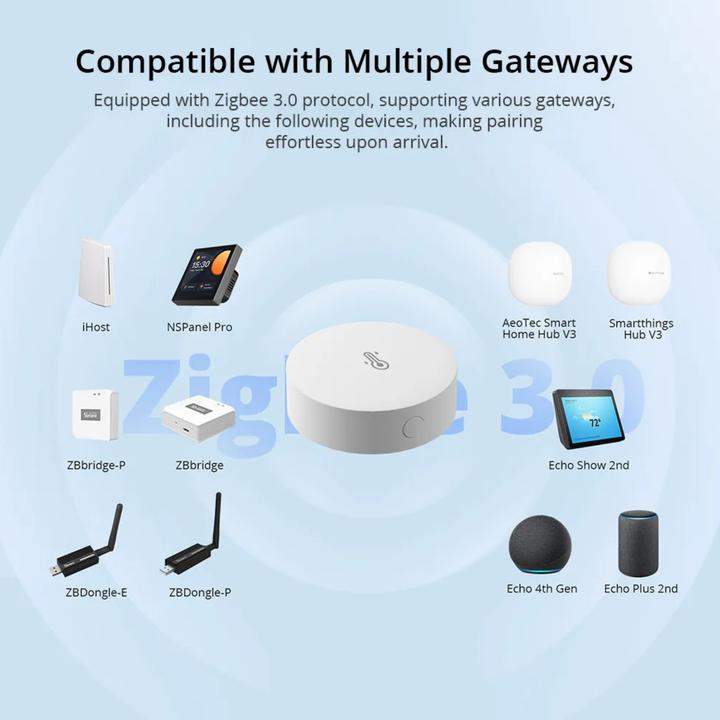 Productafbeelding Sonoff Zigbee temperatuur- en vochtigheidssensor SNZB-02P DC 3 V