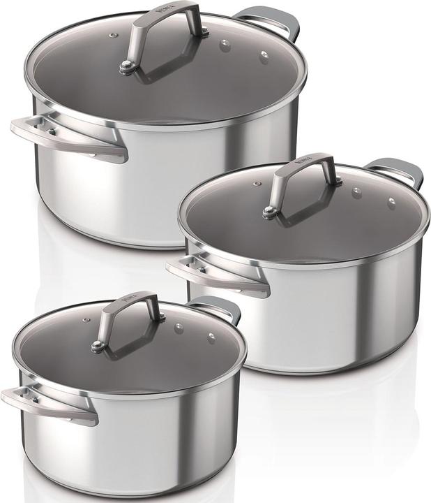 Produktbild Ninja NIA Topfset 3t.EverCl.ES m.GD (20 cm, Pfannenset + Topfset, Edelstahl, Aluminium)