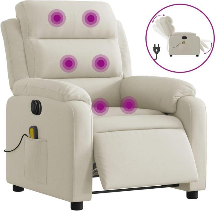 Immagine prodotto VidaXL Sedia da massaggio elettrica in velluto