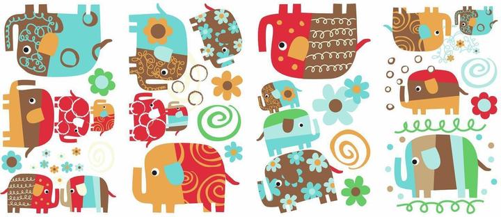 Actual product image Roommates RM - Zutano Elephant Parade