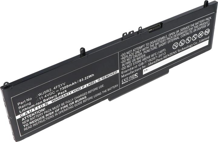Actual product image AccuCell Akku passend für Dell Precision 3510, 3510 Workstation, WJ5R2, 4F5YV, 11,4V 7300mAh (7300 mAh)