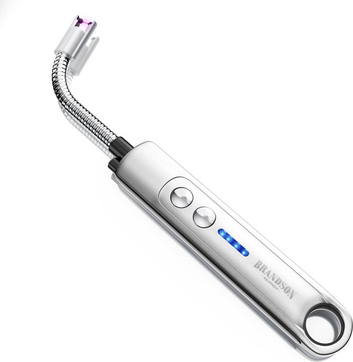 Brandson Stabfeuerzeug Lichtbogen Feuerzeug elektrisch, USB aufladbar, Kerzenanzünder für Kerze, Grill, Kamin