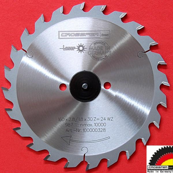 Image du produit Crossfer - PROFI HM-KREISSÄGENBLATT UNIVERSAL HOLZ 160 MM Bohrung 30 mm