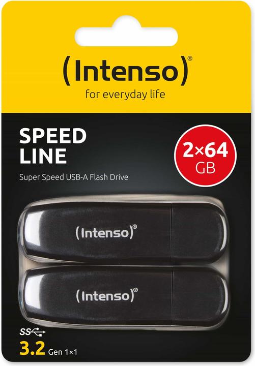 Actual product image Intenso Speed line 2 x 64GB (64 GB, USB-A)