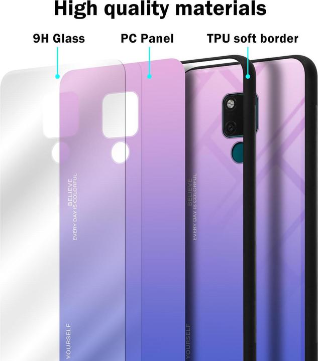 Immagine prodotto Cadorabo Copertura in vetro TPU 2 colori (Mate 20)