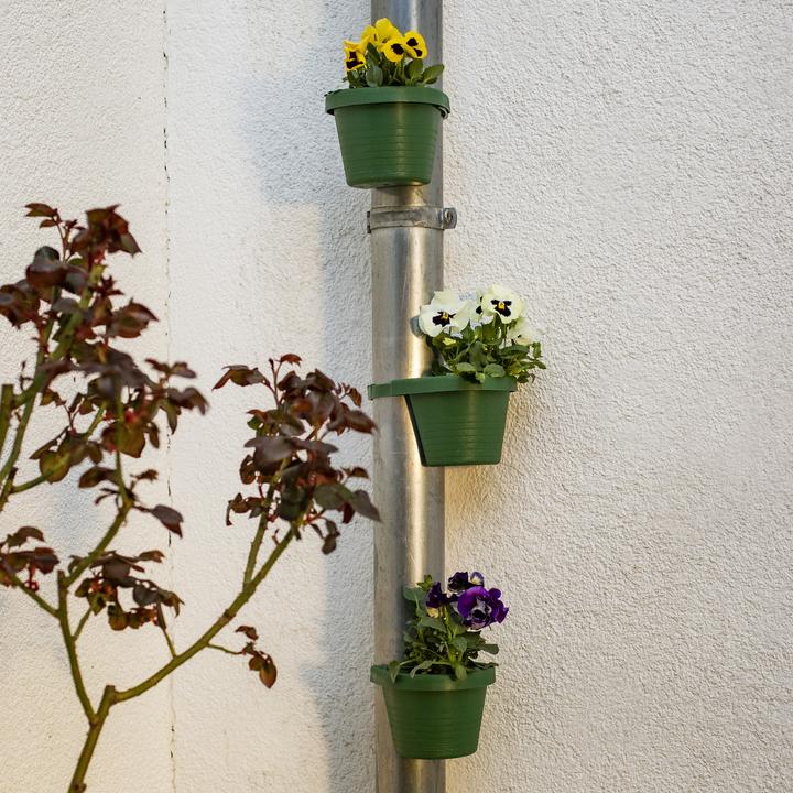 Produktbild UPP Fallrohr-Blumentopf 3er Set Pflanztopf Regenrohr Pflanzkübel