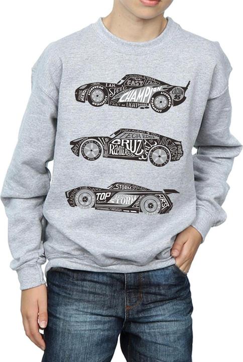 Immagine prodotto Disney Cars Text Racers Felpa Ragazzi (128)