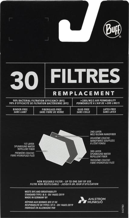 Actual product image Buff Filter Mask Bawe Black