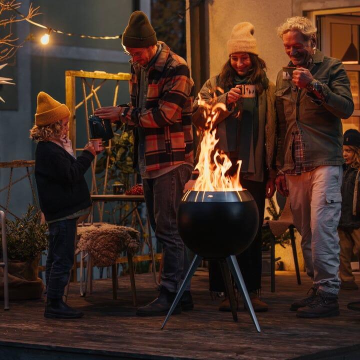 Actual product image Höfats MOON 45 fire bowl with high base (45 cm)