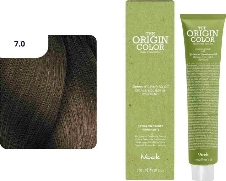 Actual product image Nook Origin Colour hair dye (7.0 Blonde)