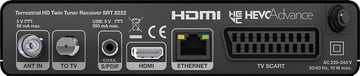Produktbild Strong SRT 8222 Set-Top-Box TV Terrestrisch Full HD Schwarz (DVB-T2)