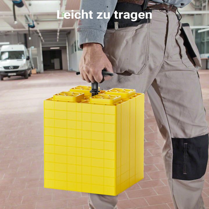 Image du produit Wiltec Unterlegplatten Wohnwagen 10x Stützplatten 13,5t Auffahrkeile Stufenkeile
