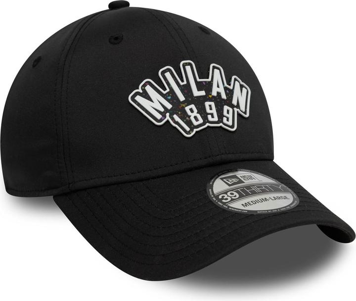 Produktbild New Era 39Thirty Stretch Cap RUBBER AC Mailand schwarz - M/L (M, L)