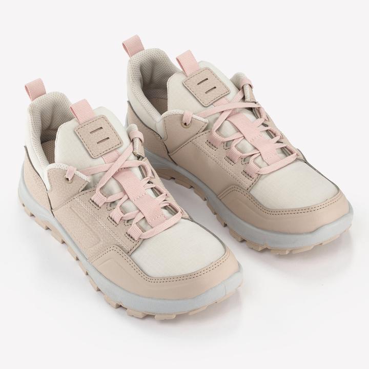 Produktbild Quechua Wanderschuhe Kinder Grösse 35-38 niedrig mit Schnürung - NH500 Low beige/rosa (36)