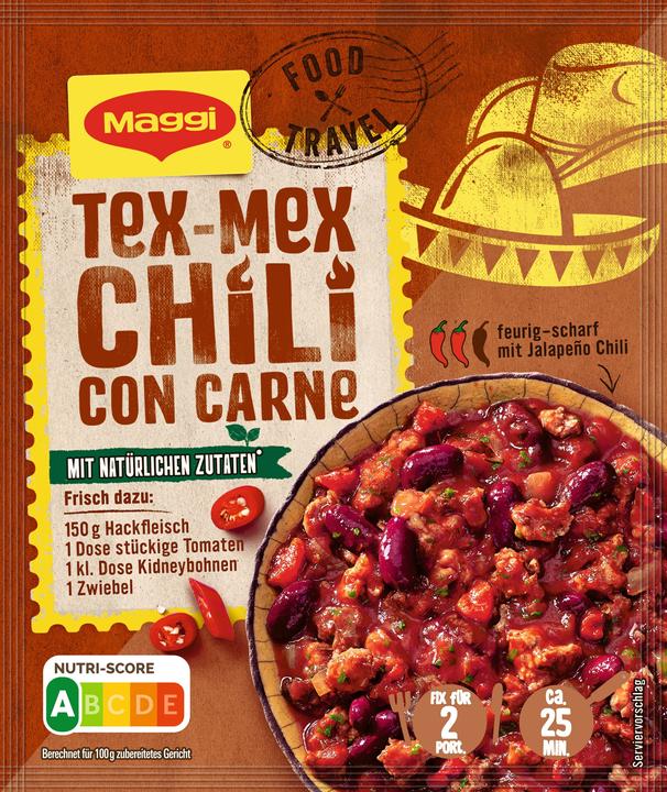 Produktbild Maggi FOODTRAVEL FIX Tex-Mex Chili con Carne (30 g)