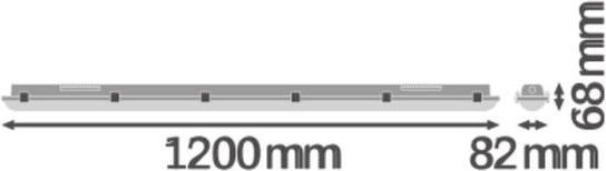 Actual product image Ledvance Osram DAMP PROOF SENSOR 1200 32W 840 (4400 lm)