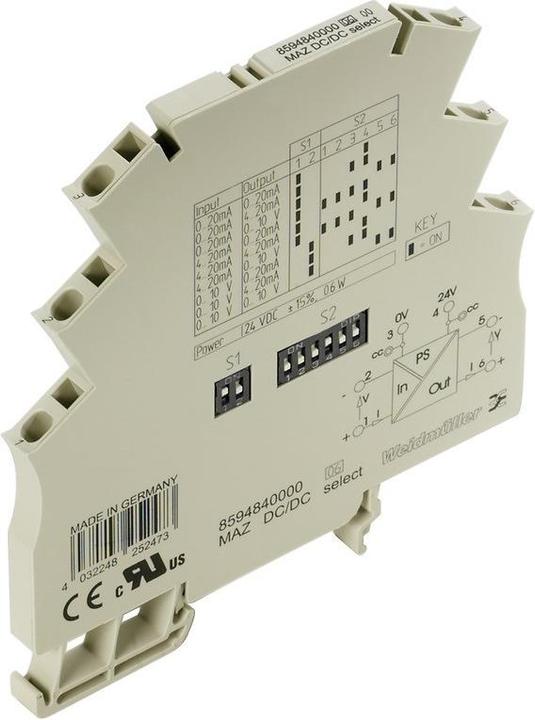 Produktbild Weidmüller Weidmller Signalwandler/-Trenner MAZ DC/DC SELECT Hersteller-Nummer 8594840000 Inhalt: 1 St. (85...
