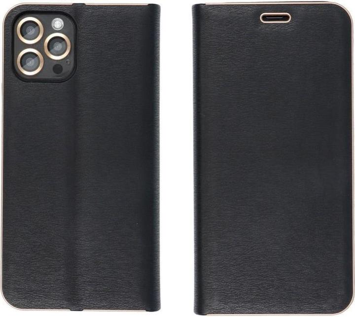 Produktbild Forcell Book case OEM LUNA Book Gold for APPLE IPHONE 7 / 8 / SE 2020 / SE 2022 black (Apple iPhone SE (3rd Gen), Apple iPhone SE (2nd Gen), Apple iPhone 7)