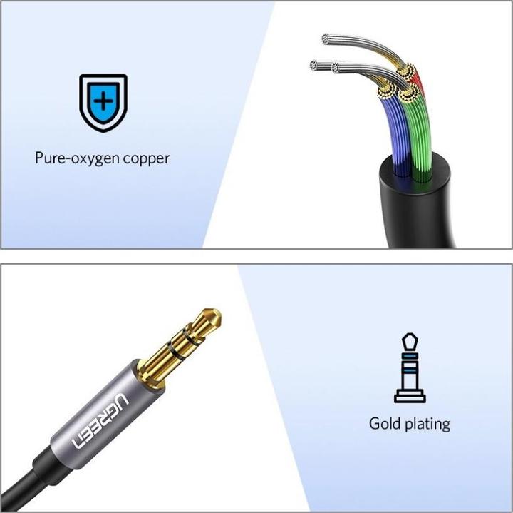 Produktbild Ugreen 10595 Audio-Kabel (3 m, 3.5mm Klinke (AUX))