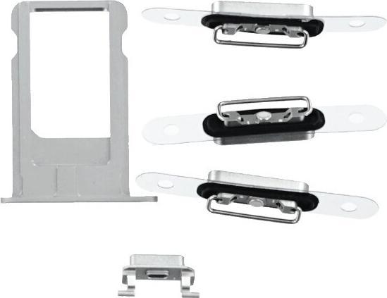 Produktbild OEM Ersatz iPhone 6 Plus Rückseite Silber, ohne Logo (Apple iPhone 6 Plus)