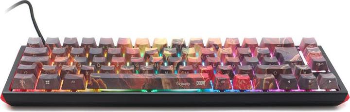 Produktbild Ducky x Doom One 3 SF Gaming Tastatur, RGB LED - MX-Speed-Silver (DE, Kabelgebunden)