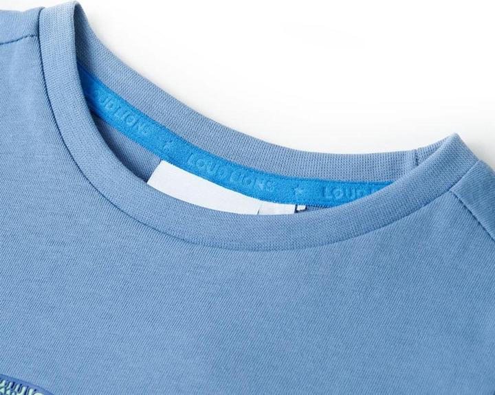 Immagine prodotto VidaXL Maglietta da bambino blu medio 128,Materiale: 100 (128)