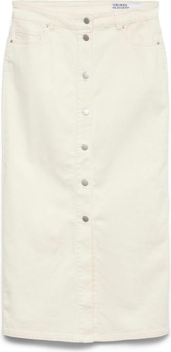 Vero Moda VMWILD Hohe Taille Langer Rock Jeansrock
