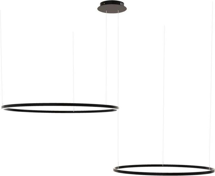 Produktbild s.luce Hängelampe Ring Schwarz Ø 120 | 100cm