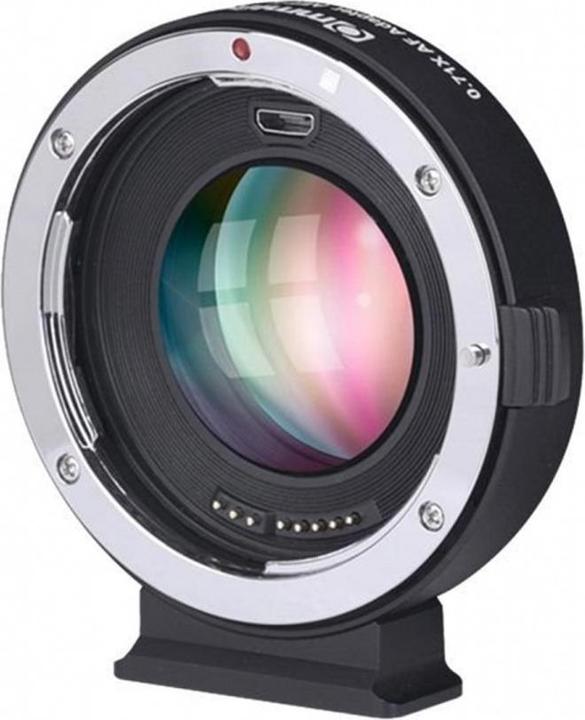 Produktbild Commlite Adapter Booster Canon EF zu MFT (Weitwinkelkonverter, Canon EF)