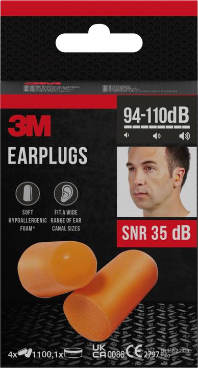 Image du produit 3M Bouchons d'oreille, orange (8 x)