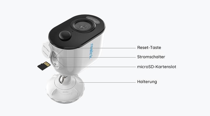 Produktbild Reolink Argus 3 inkl. 64 GB Mikro-SD-Karte Kabellose Outdoor Überwachungskamera (1080p Full HD, WLAN (1920 x 1080 Pixels)